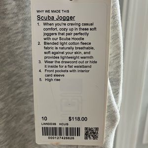 LuluLemon Scuba Jogger brand new with tags size 10 women